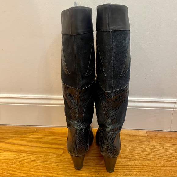 RARE Vintage 80s 90s Knee High Boots - Picture 6 of 11